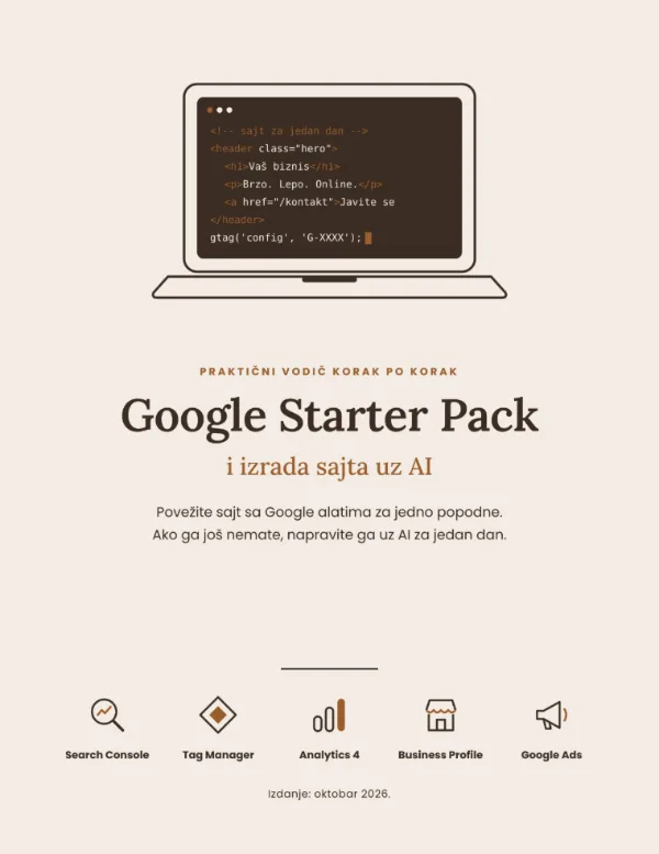 Korice vodiča Google Starter Pack